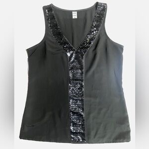 Old Navy Gray Sequin Tank